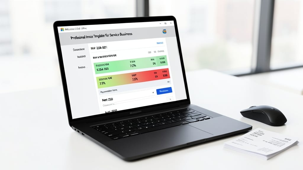 Professional Invoice Template for Service Businesses