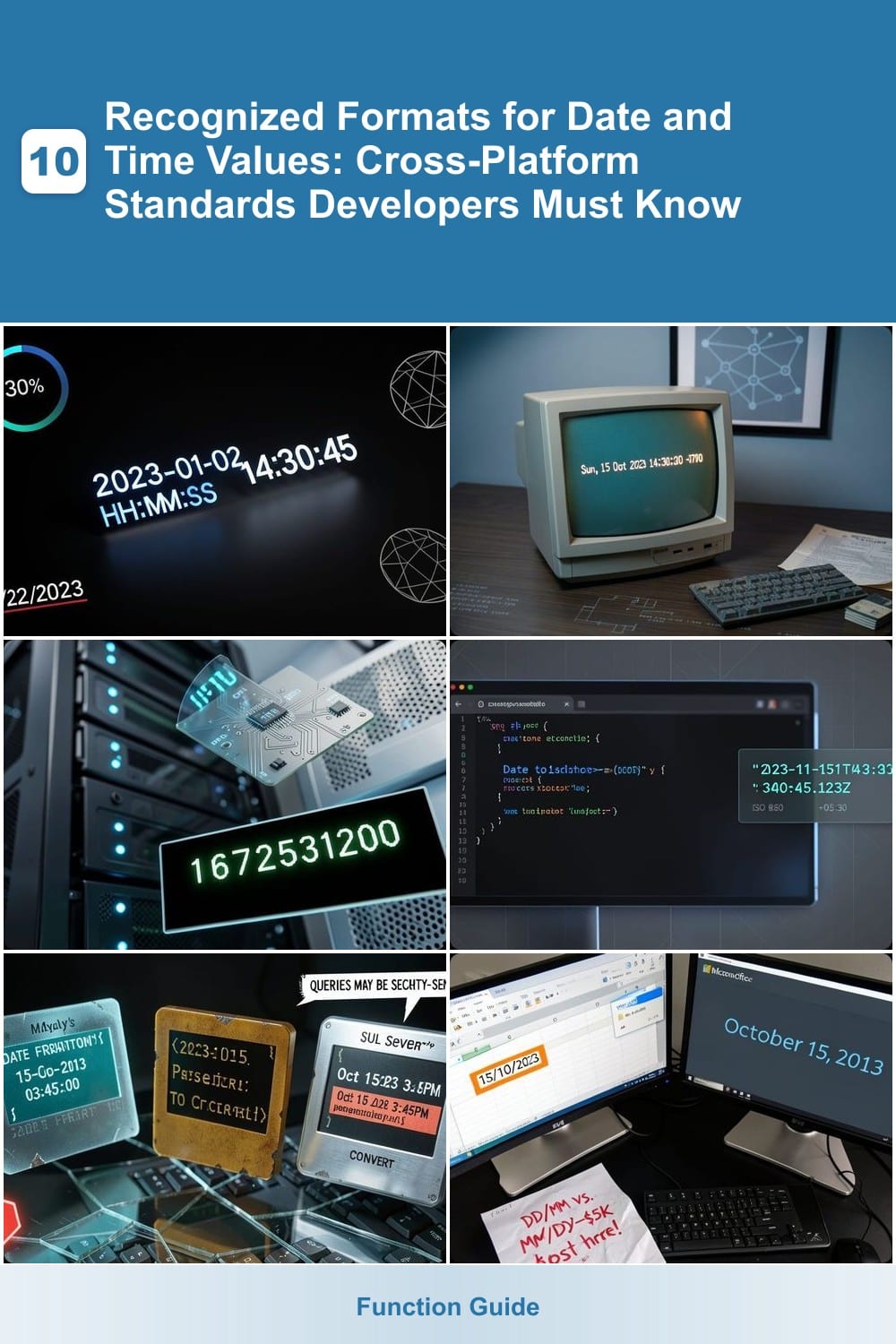 Recognized Formats for Date and Time Values: Cross-Platform Standards Developers Must Know